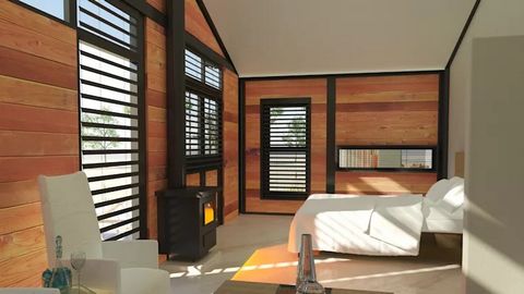 Phòng ngủ ngôi nhà xây dựng bằng khung thép