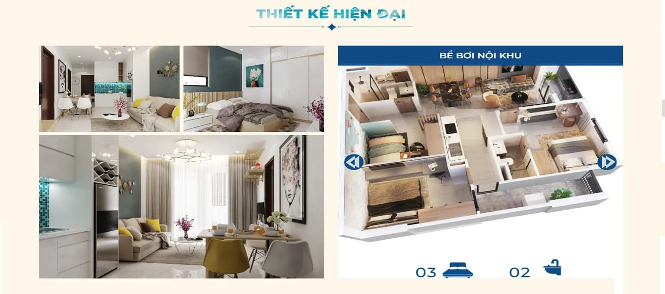 thiết kế căn hộ tại hacom ocean city
