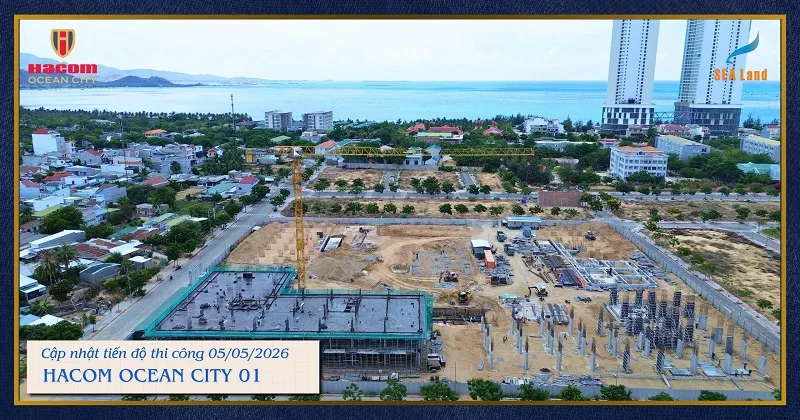 Cập nhật tiến độ Dự án Hacom Ocean City 01 ngày 5/5/2026