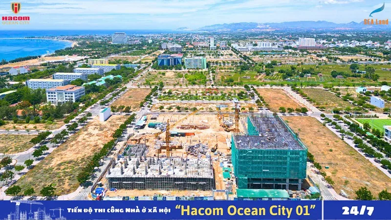 cập nhật tiến độ dự án hacom ocean city ngay 24 tháng 7 năm 2026