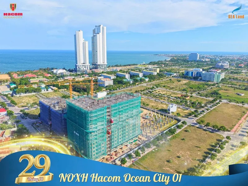 Cập nhật tiến độ NOXH Hacom Ocean City 01 (Nam Khánh Hòa) đến 29/10/2026