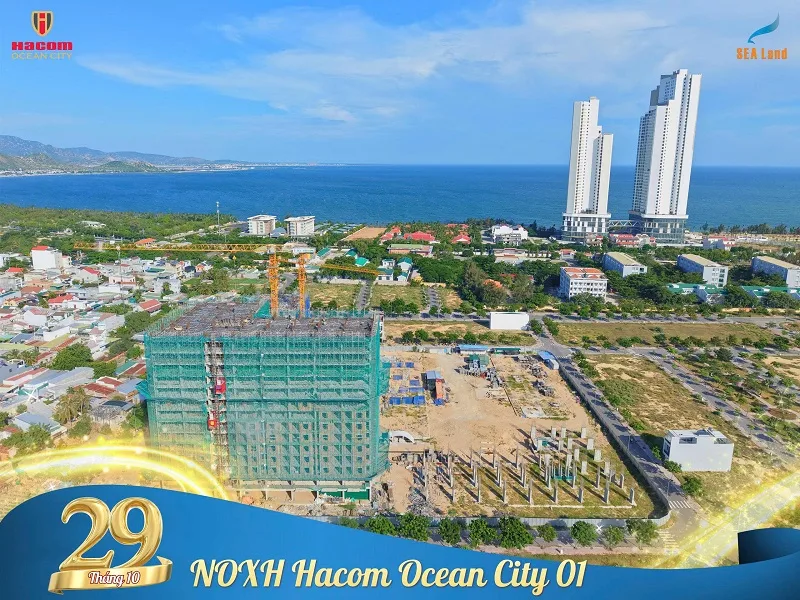 Cập nhật tiến độ NOXH Hacom Ocean City 01 (Nam Khánh Hòa) đến 29/10/2026